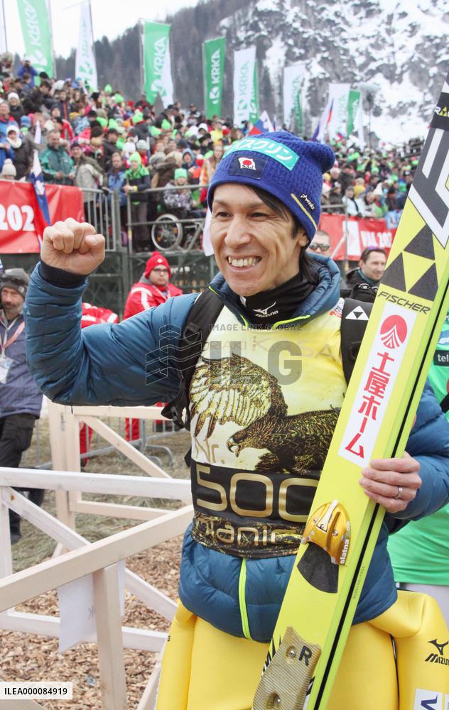 Japan's Kasai marks 500th appearance at Ski Jumping World Cup