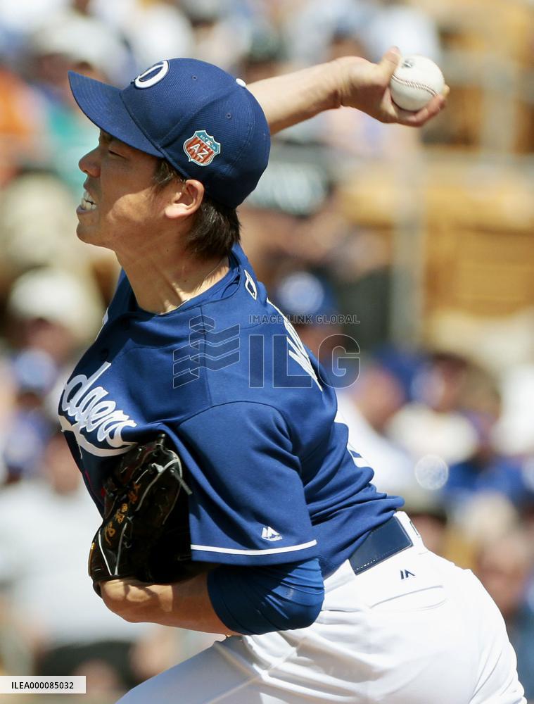 New Dodger Maeda allows 2 runs in 5 innings