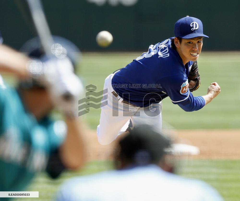New Dodger Maeda allows 2 runs in 5 innings