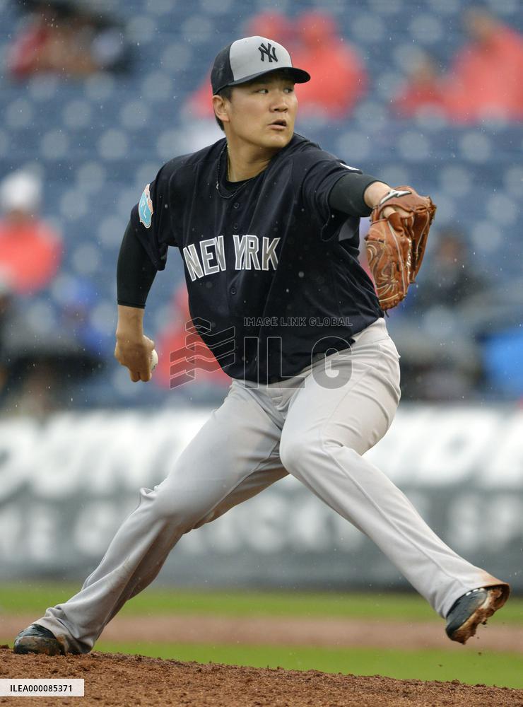 Tanaka pitches 4 innings in rained-out game against Phillies