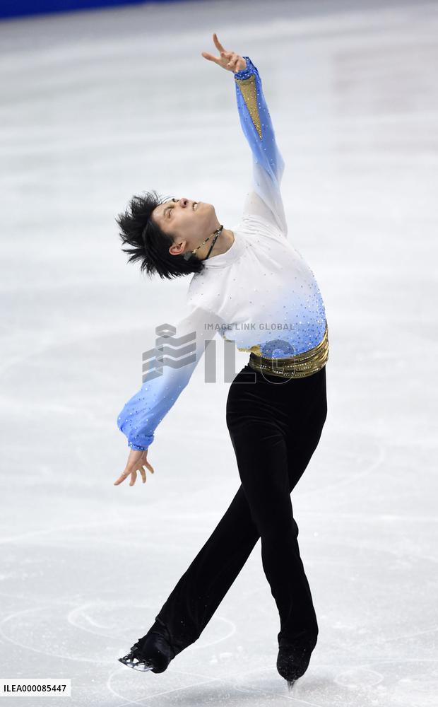Hanyu 1st after SP at world c'ships