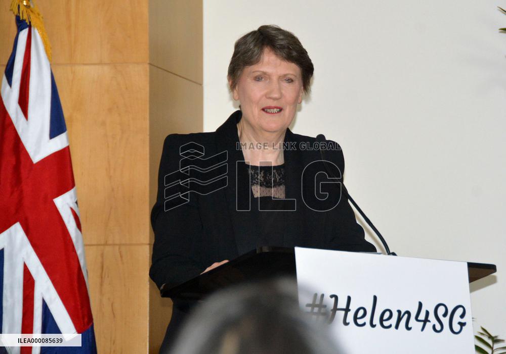 Ex-N.Z. PM Helen Clark declares candidacy for U.N. chief post