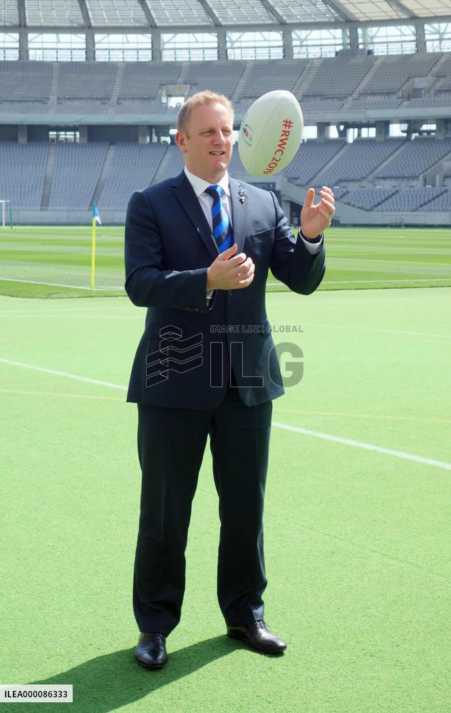 Head of Rugby World Cup visits venue for 2019 RWC opening game