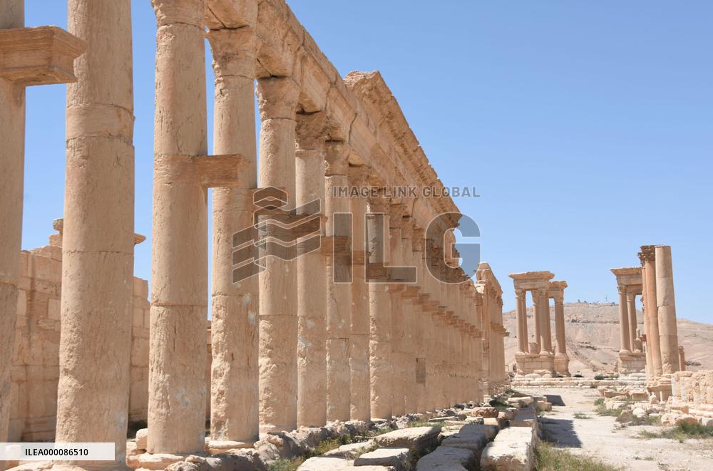 Palmyra ruins in Syria after ISIS's withdrawal