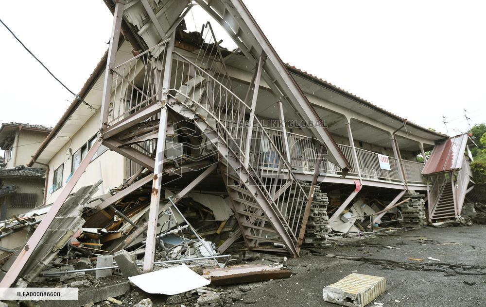 Gov't OKs higher subsidies for rebuilding quake-hit southwestern Japan