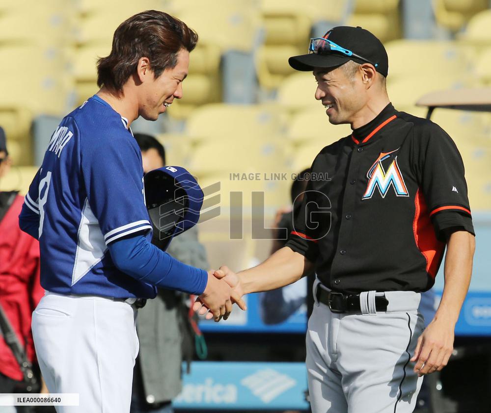Maeda looks forward to pitching against Ichiro's Marlins