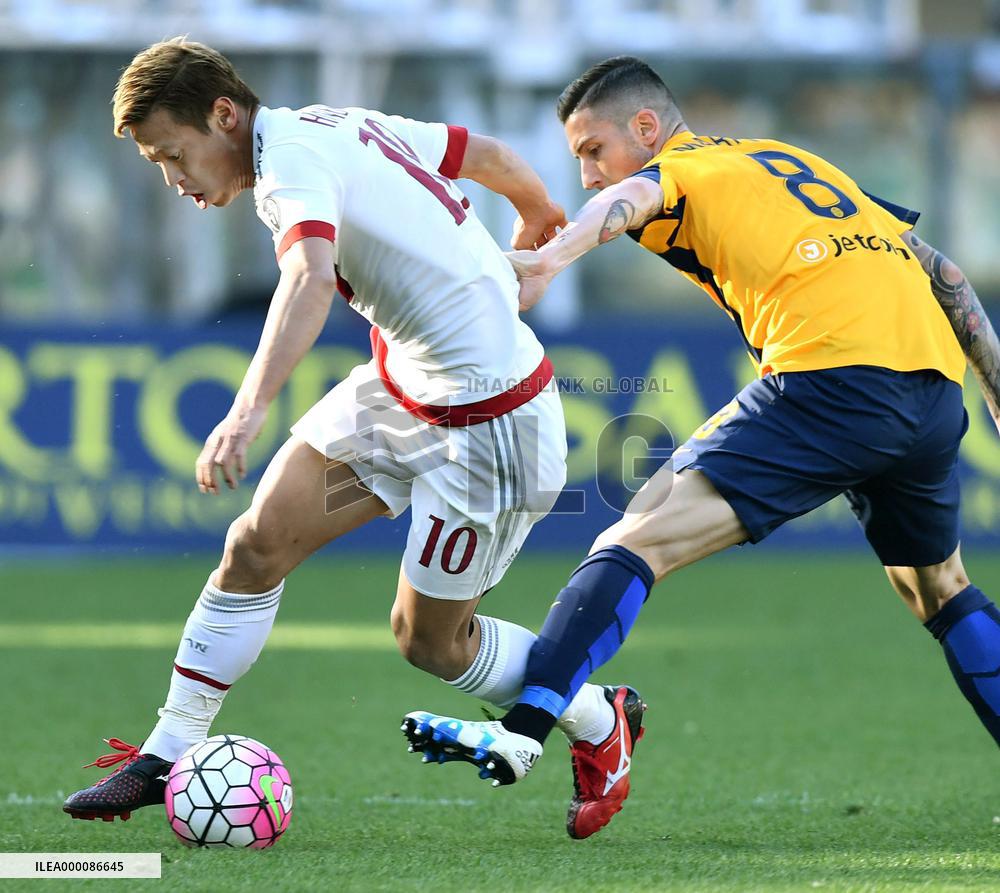 Honda in AC Milan's loss to Verona