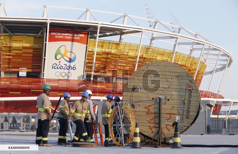 Citizens of Rio de Janeiro wait for start of Olympics
