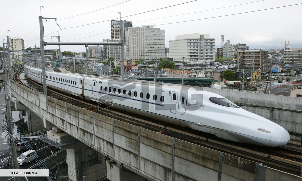 Entire Kyushu bullet-train line resumes in quake-hit southwest Japan