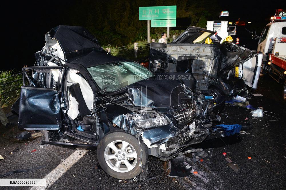 Woman, 2 young children die in car accident in Yamaguchi