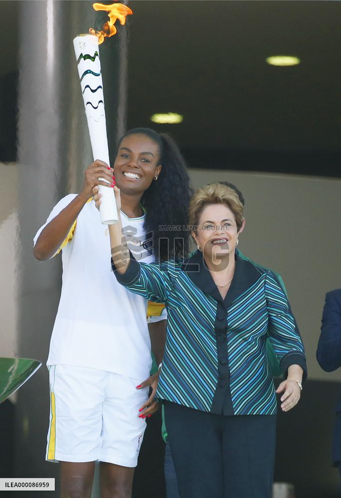 Olympic torch relay begins in Brazil