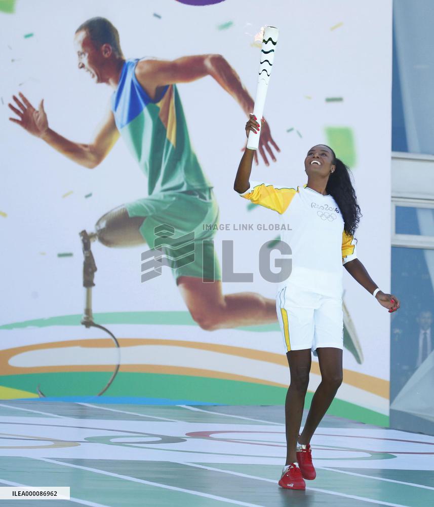 Olympic torch relay begins in Brazil