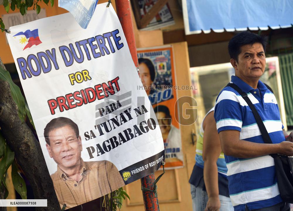 Philippines readies for Monday's presidential election