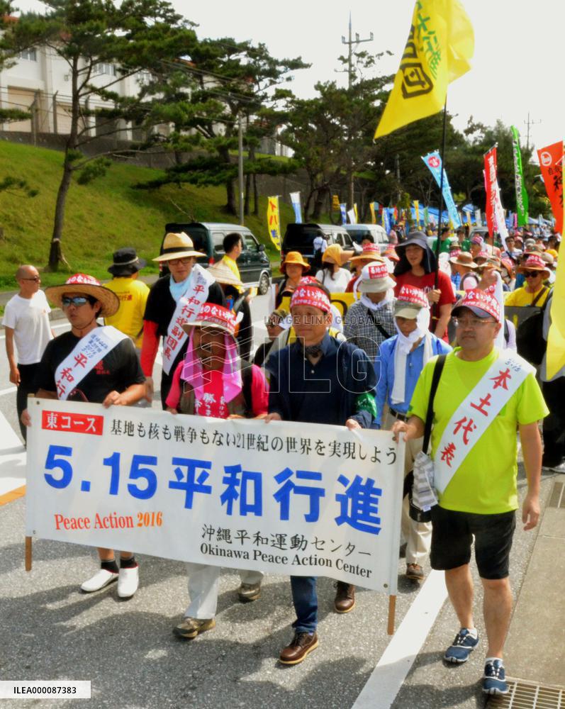 Peace march in Okinawa