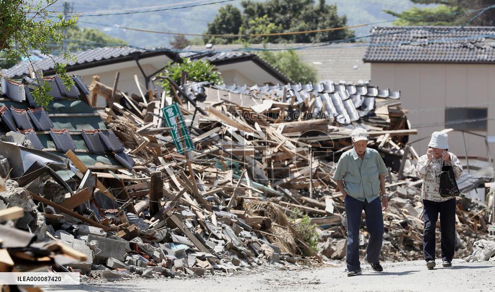 One month after 1st of major quakes in Kumamoto