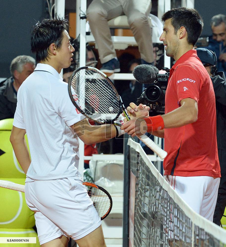 Battling Nishikori knocked out of Italian Open semis