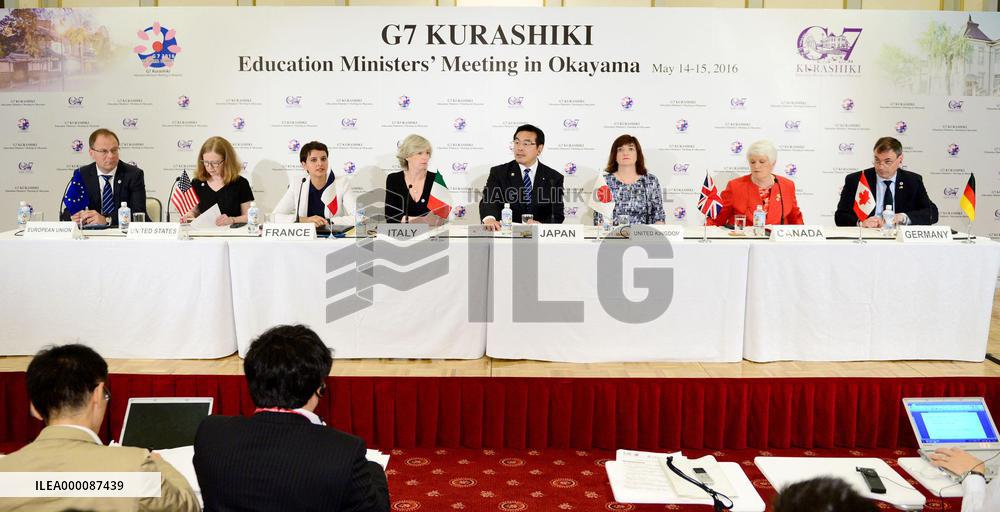 G-7 ministers pledge to address int'l issues through education