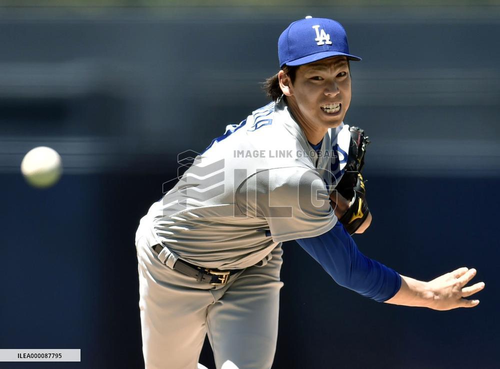 Baseball: Maeda gets no-decision as Dodgers outlast Padres in 17