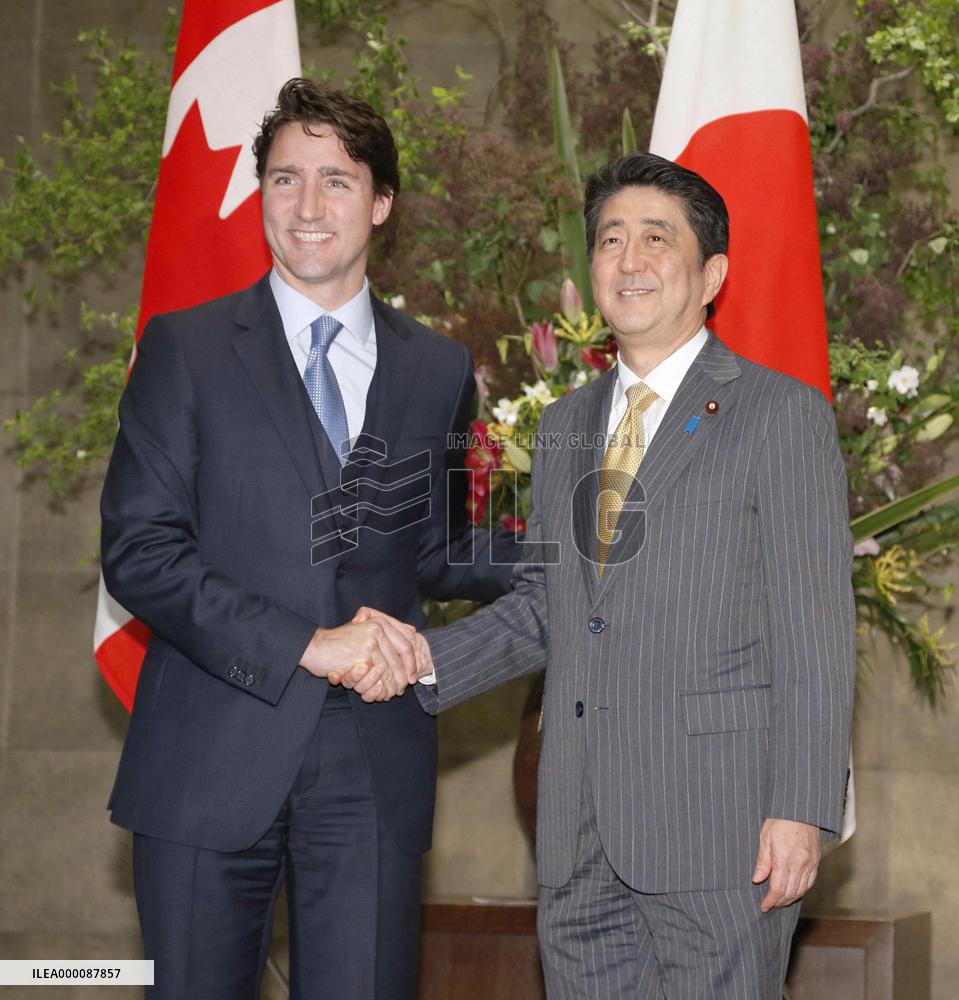 Canadian, Japanese prime ministers meet ahead of G-7 summit