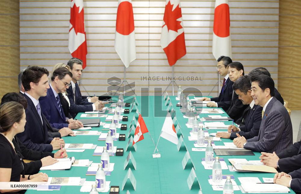 Canadian, Japanese prime ministers meet ahead of G-7 summit