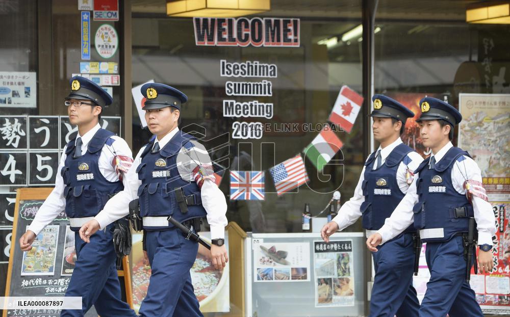 Security tight ahead of G-7 summit