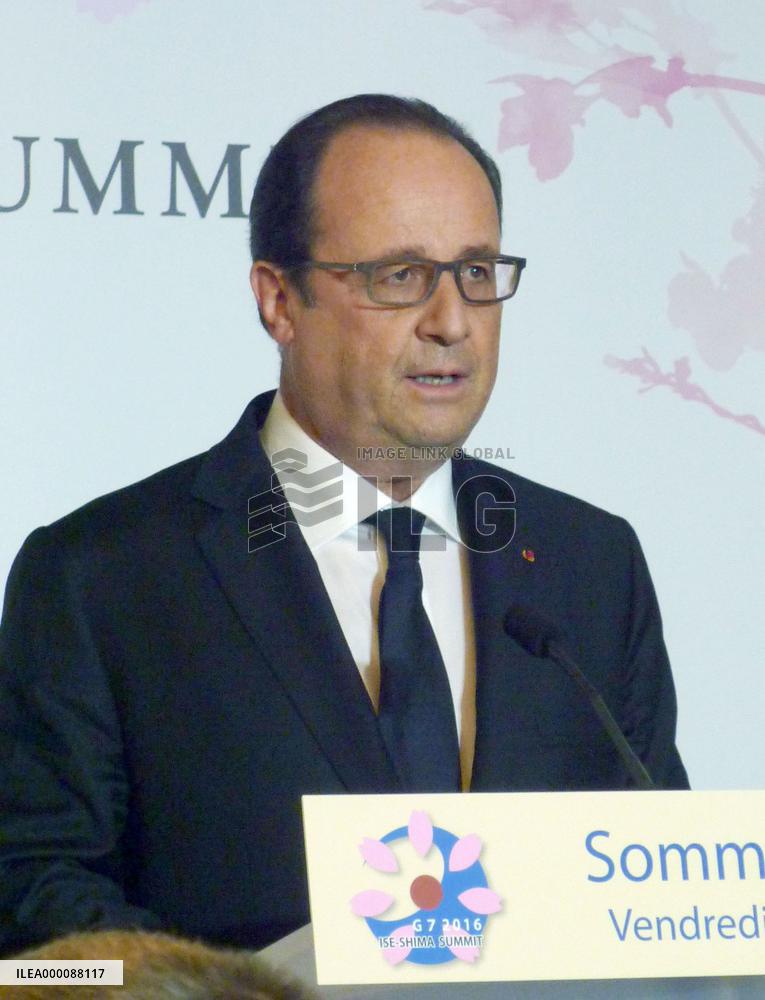 Francois Hollande after G-7 summit