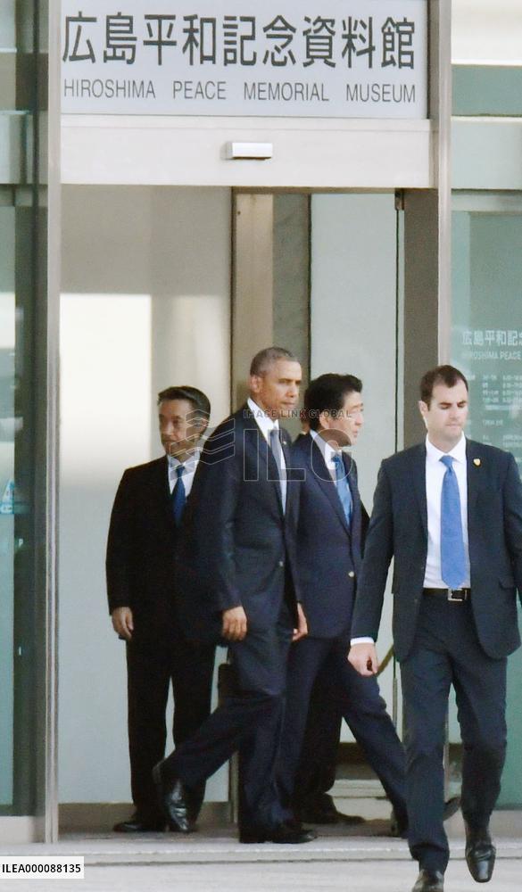 Obama visits atomic-bombed Hiroshima