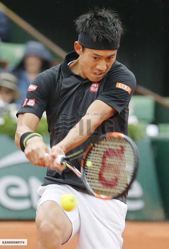 Nishikori defeated in French Open 4th round