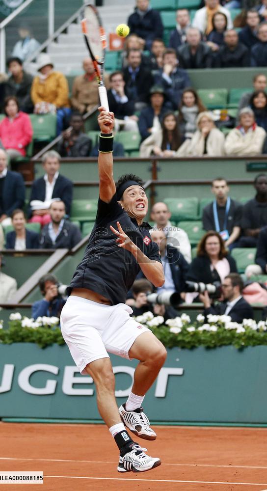 Nishikori defeated in French Open 4th round