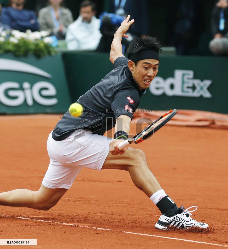 Nishikori defeated in French Open 4th round