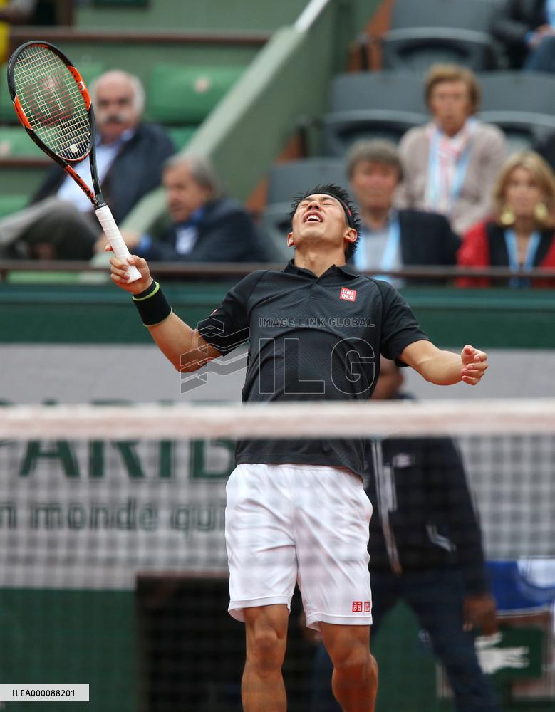 Nishikori defeated in French Open 4th round