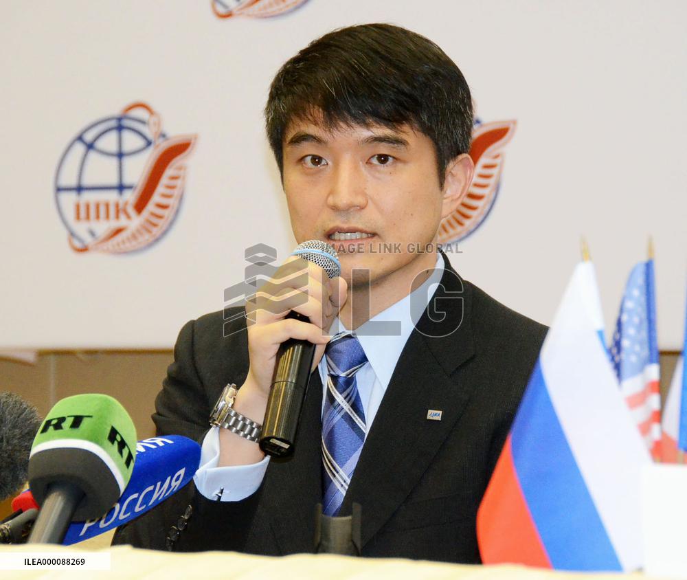Japanese astronaut at press conference