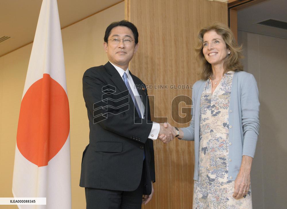 Kishida thanks Kennedy for Obama's visit to Hiroshima