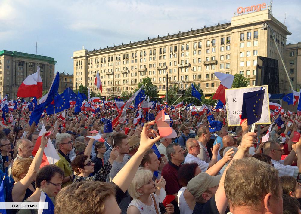 Anti-government protest in Poland