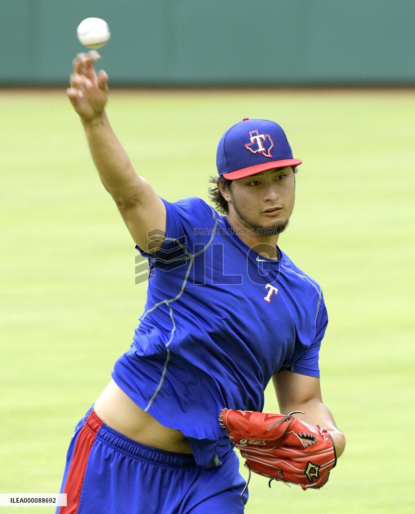 Baseball: Darvish gives Texas good news about shoulder