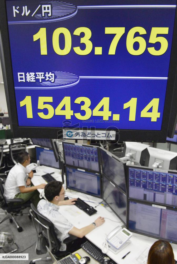 Dollar slips to upper 103 yen zone on BOJ decision, U.S. outlook