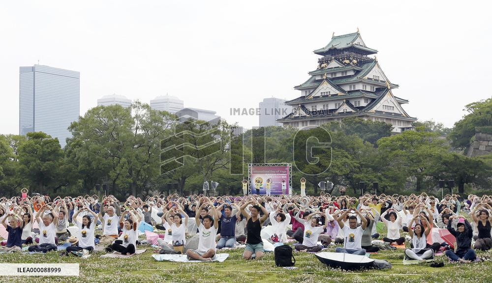 International Yoga Day event in Osaka