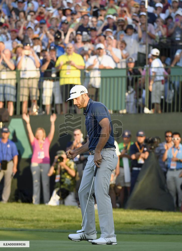 Johnson claims 1st major title in U.S. Open