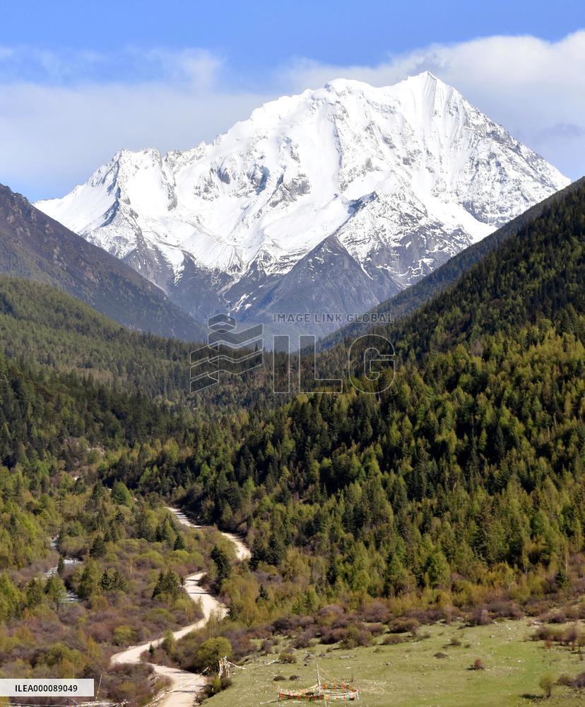 China's "most beautiful village" in Tibetan valley
