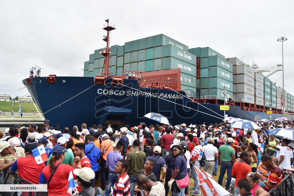 1st ship sails through newly expanded Panama Canal