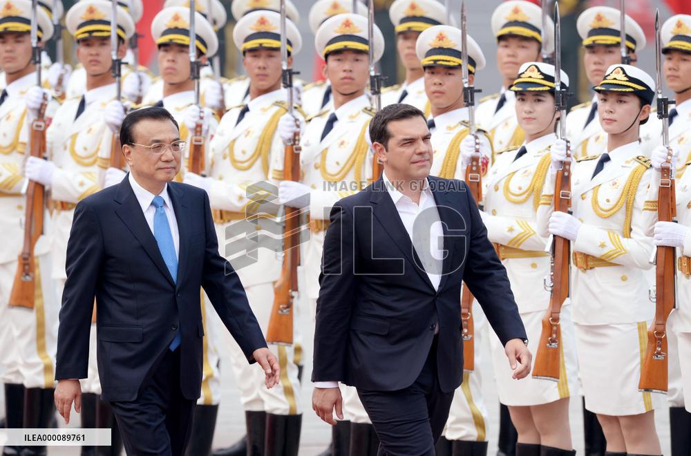 Greek prime minister in Beijing
