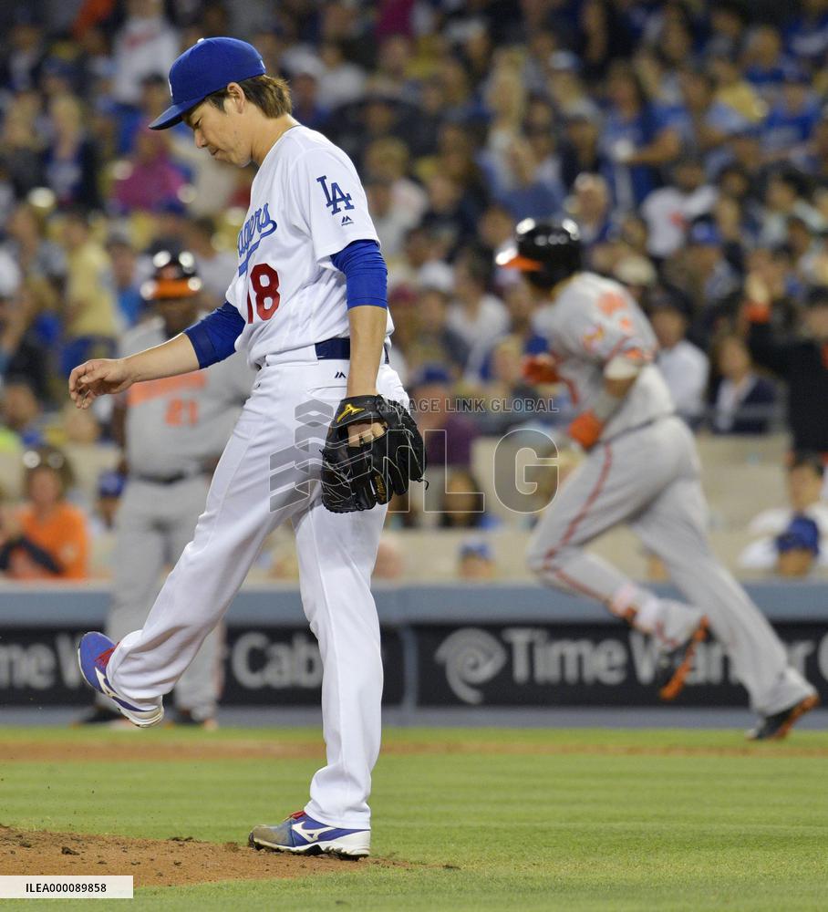 Baseball: Maeda takes loss as Orioles beat Dodgers