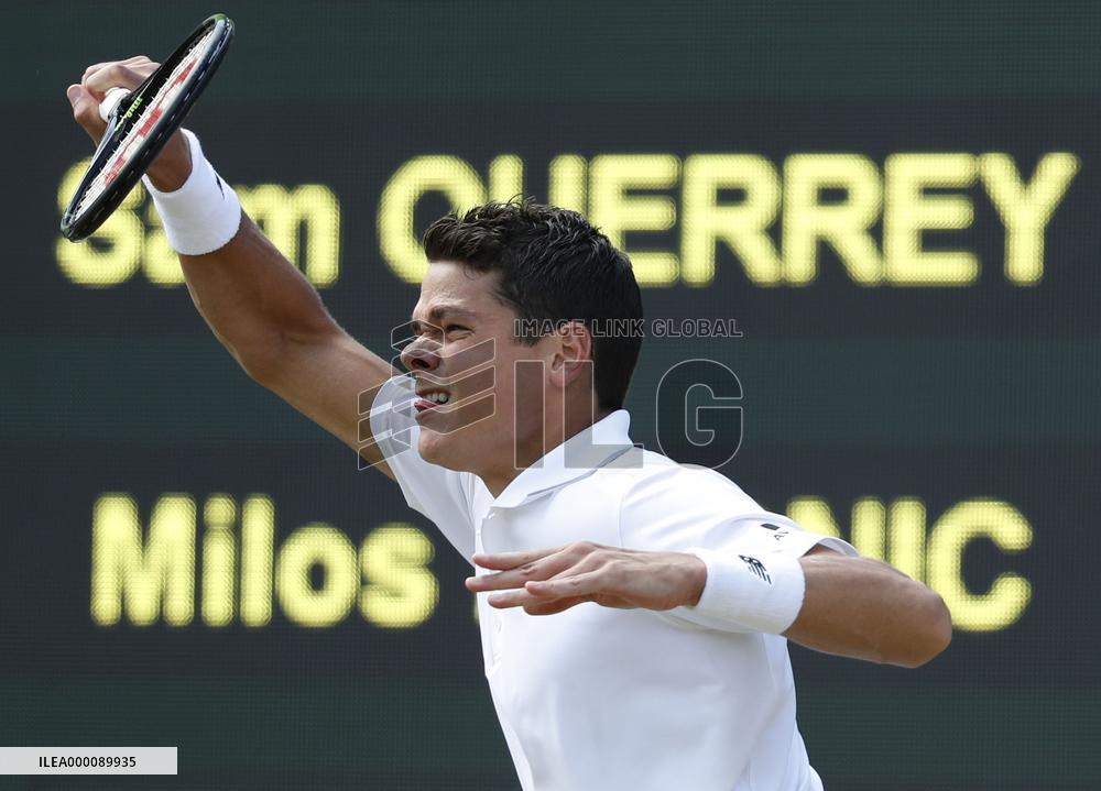 Raonic advances to Wimbledon semifinals