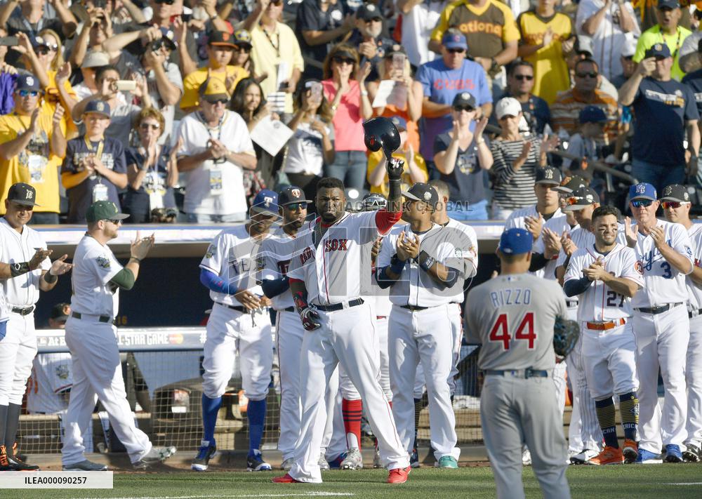 Ortiz walks in final All-Star Game plate appearance