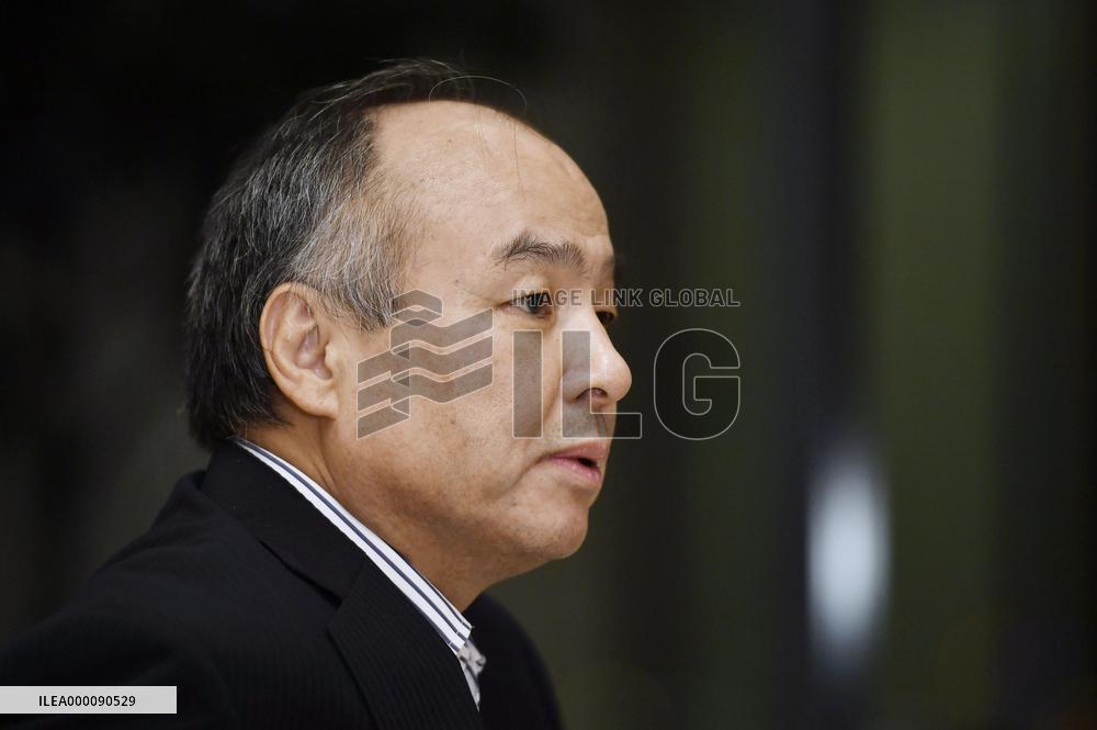 SoftBank's Son gives interview