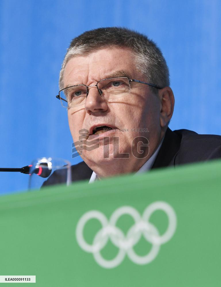 Bach portrays IOC as victim in Russian doping scandal