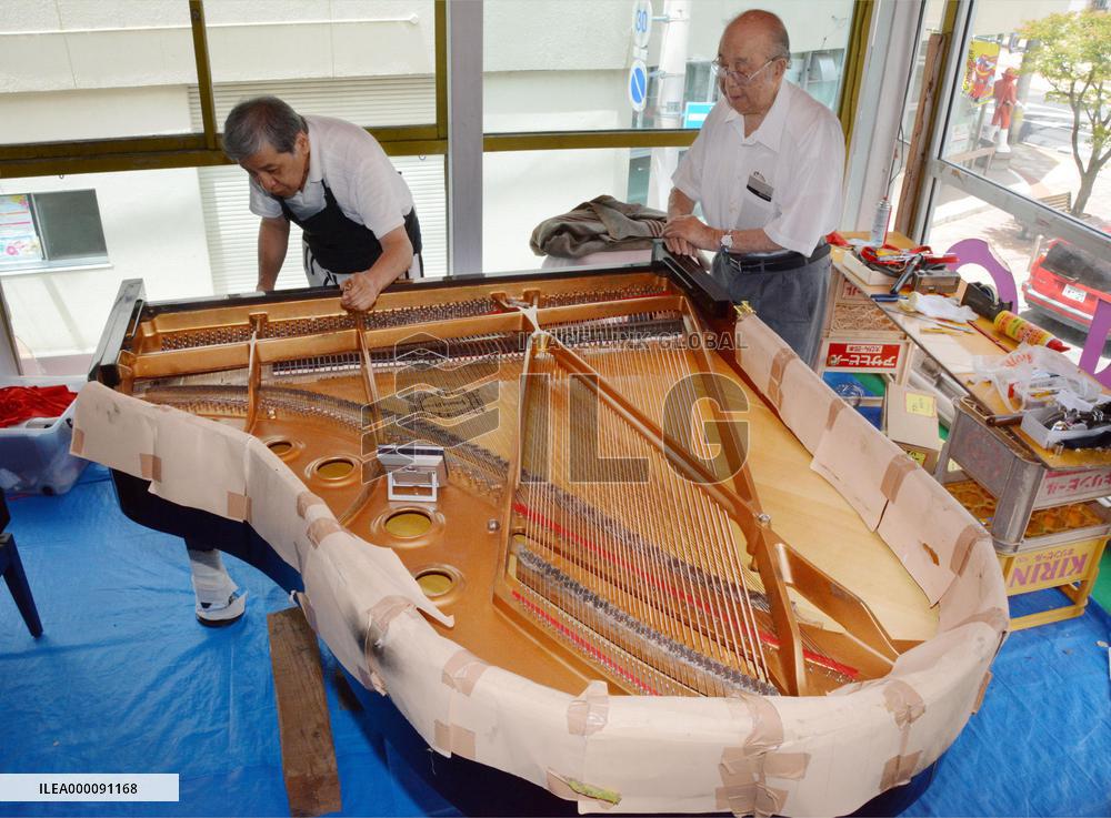 Piano damaged in 2011 tsunami to be donated to disaster-hit hospital