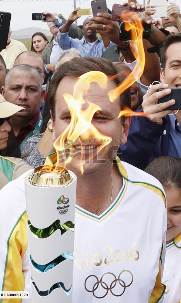 Olympic torch arrives in Rio