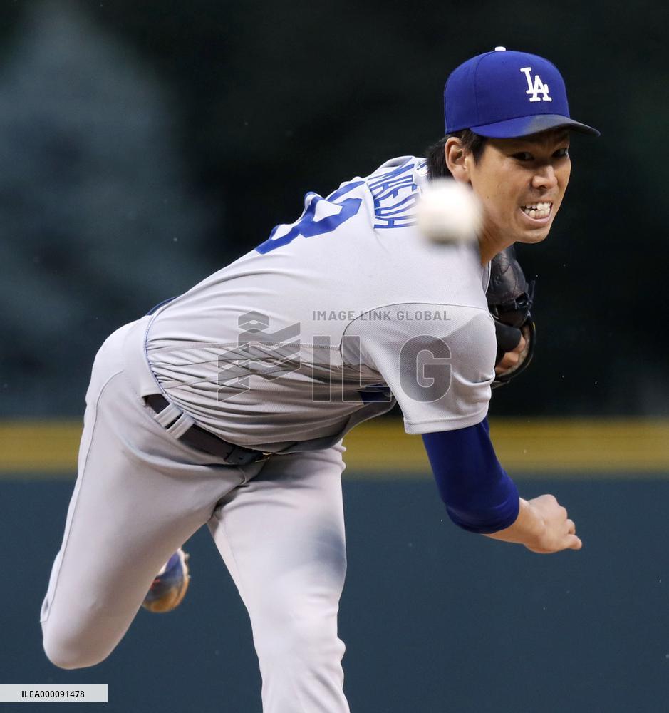 Baseball: Maeda gets 10th win as Dodgers beat Rockies