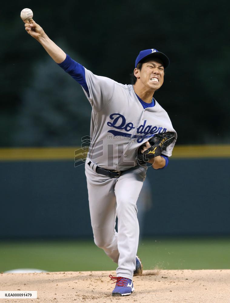 Baseball: Maeda gets 10th win as Dodgers beat Rockies